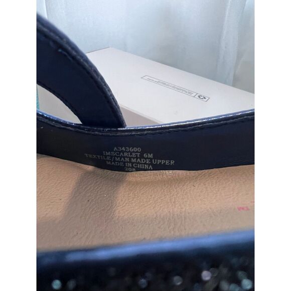Isaac Mizrahi Navy Metallic Mary Jane 6M - Picture 7 of 9